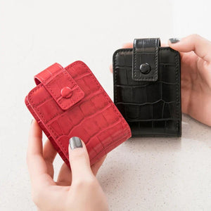 Mini Portable Lipstick Bag With Mirror - Glam Warehouse