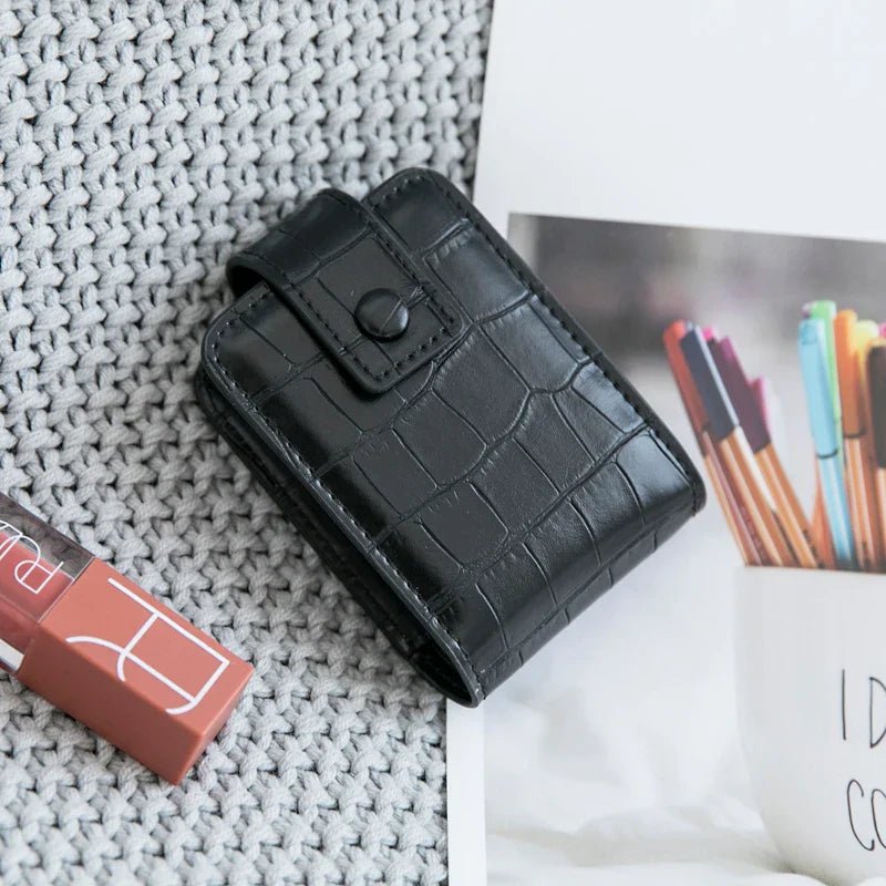 Mini Portable Lipstick Bag With Mirror - Glam Warehouse