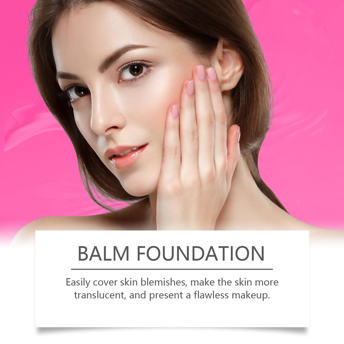 Moisturizing Balm Foundation - Lightweight Texture, Long-Lasting Natural Coverage(Ivory color) - Glam Warehouse