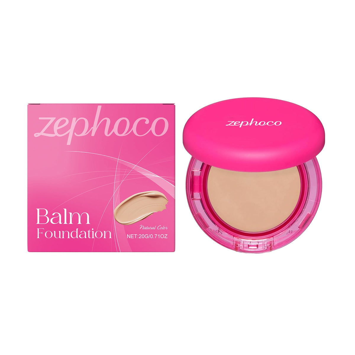 Moisturizing Balm Foundation - Lightweight Texture, Long-Lasting Natural Coverage(Natural color) - Glam Warehouse