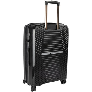 Olympus 3PC Astra Luggage Set Hard Shell Suitcase - Obsidian Black - Glam Warehouse