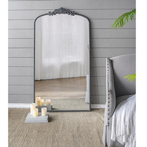 ORNATE METALLIC FLOOR MIRROR - Glam Warehouse