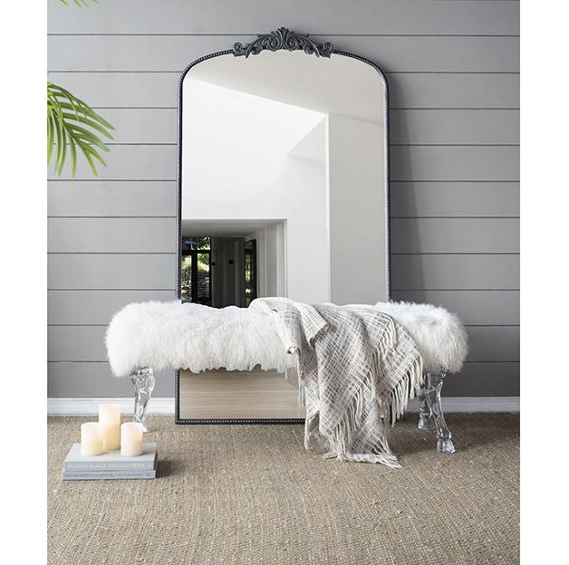 ORNATE METALLIC FLOOR MIRROR - Glam Warehouse