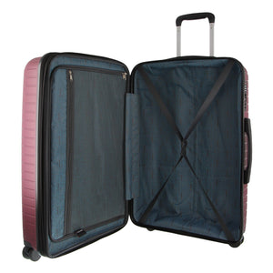 Pierre Cardin 65cm Medium Hard-Shell Suitcase Travel Luggage Bag - Burgundy - Glam Warehouse