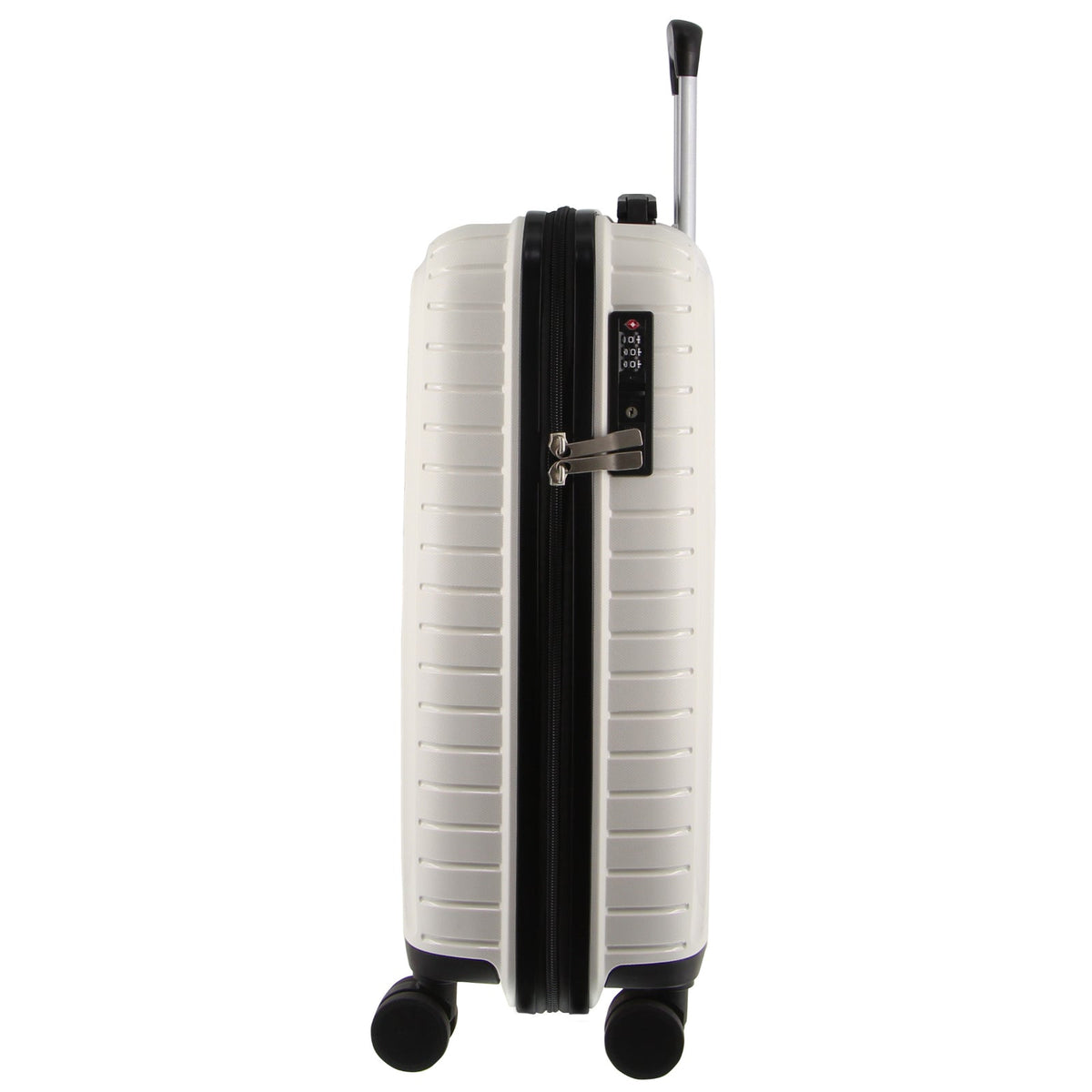 Pierre Cardin 76cm Large Hard-Shell Suitcase Travel Luggage Bag - White - Glam Warehouse