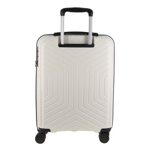 Pierre Cardin 76cm Large Hard-Shell Suitcase Travel Luggage Bag - White - Glam Warehouse