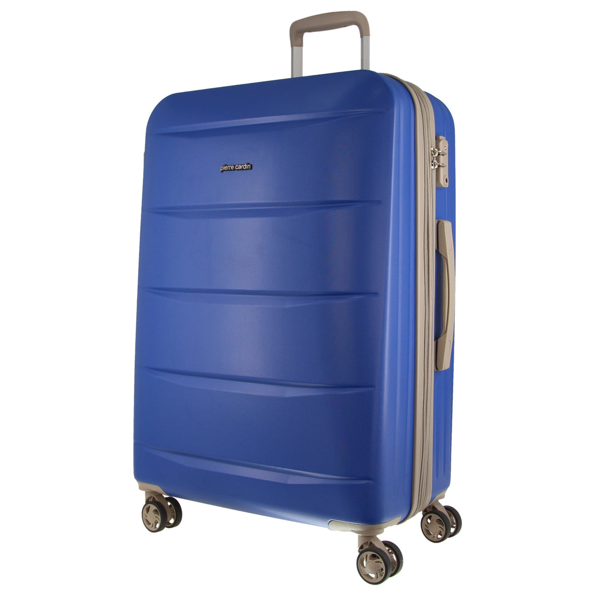 Pierre Cardin Hardshell Cabin Luggage Bag Travel Carry On TSA 54cm (49L) - Ocean - Glam Warehouse