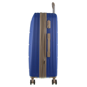 Pierre Cardin Hardshell Cabin Luggage Bag Travel Carry On TSA 54cm (49L) - Ocean - Glam Warehouse