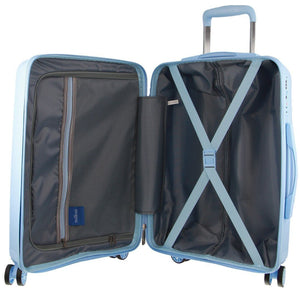 Pierre Cardin Inspired Milleni Luggage Bag Large in Blue + FREE Milleni Waist Bag - Glam Warehouse