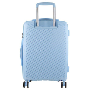 Pierre Cardin Inspired Milleni Luggage Bag Large in Blue + FREE Milleni Waist Bag - Glam Warehouse