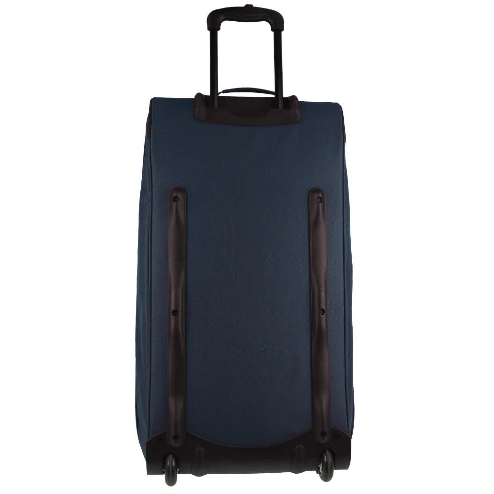 Pierre Cardin Trolley Bag Large Soft Travel Luggage Wheeled Duffle 82 Cm - Navy - Glam Warehouse
