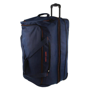 Pierre Cardin Trolley Bag Large Soft Travel Luggage Wheeled Duffle 82 Cm - Navy - Glam Warehouse