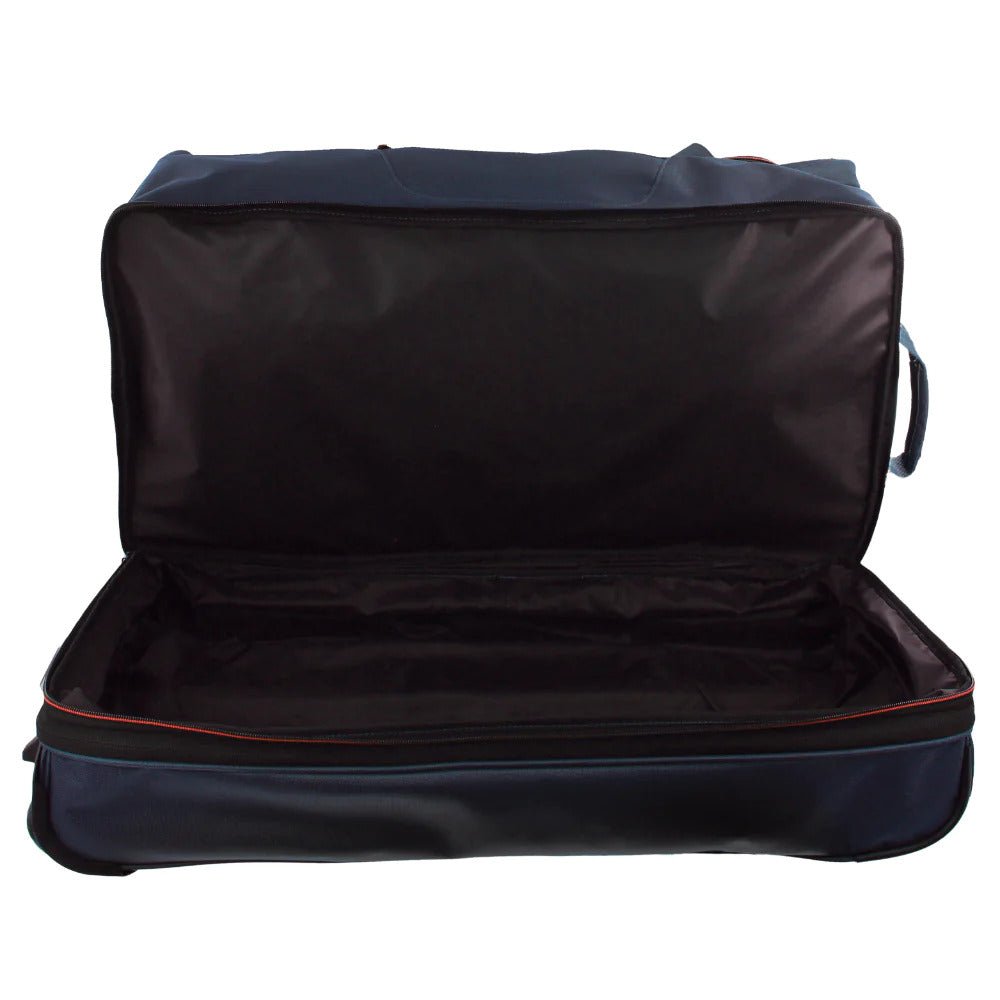 Pierre Cardin Trolley Bag Large Soft Travel Luggage Wheeled Duffle 82 Cm - Navy - Glam Warehouse