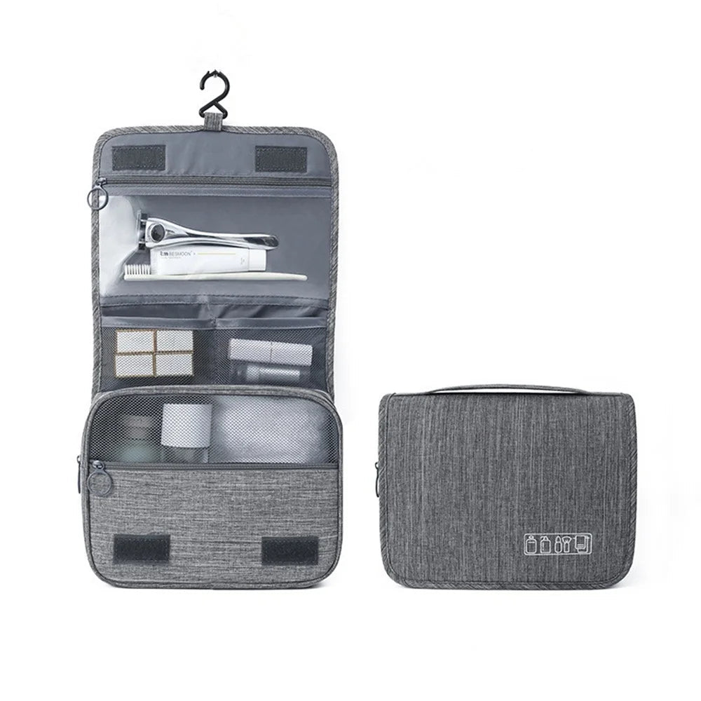 Portable Toiletry Washbag with Hanging Hook - Glam Warehouse