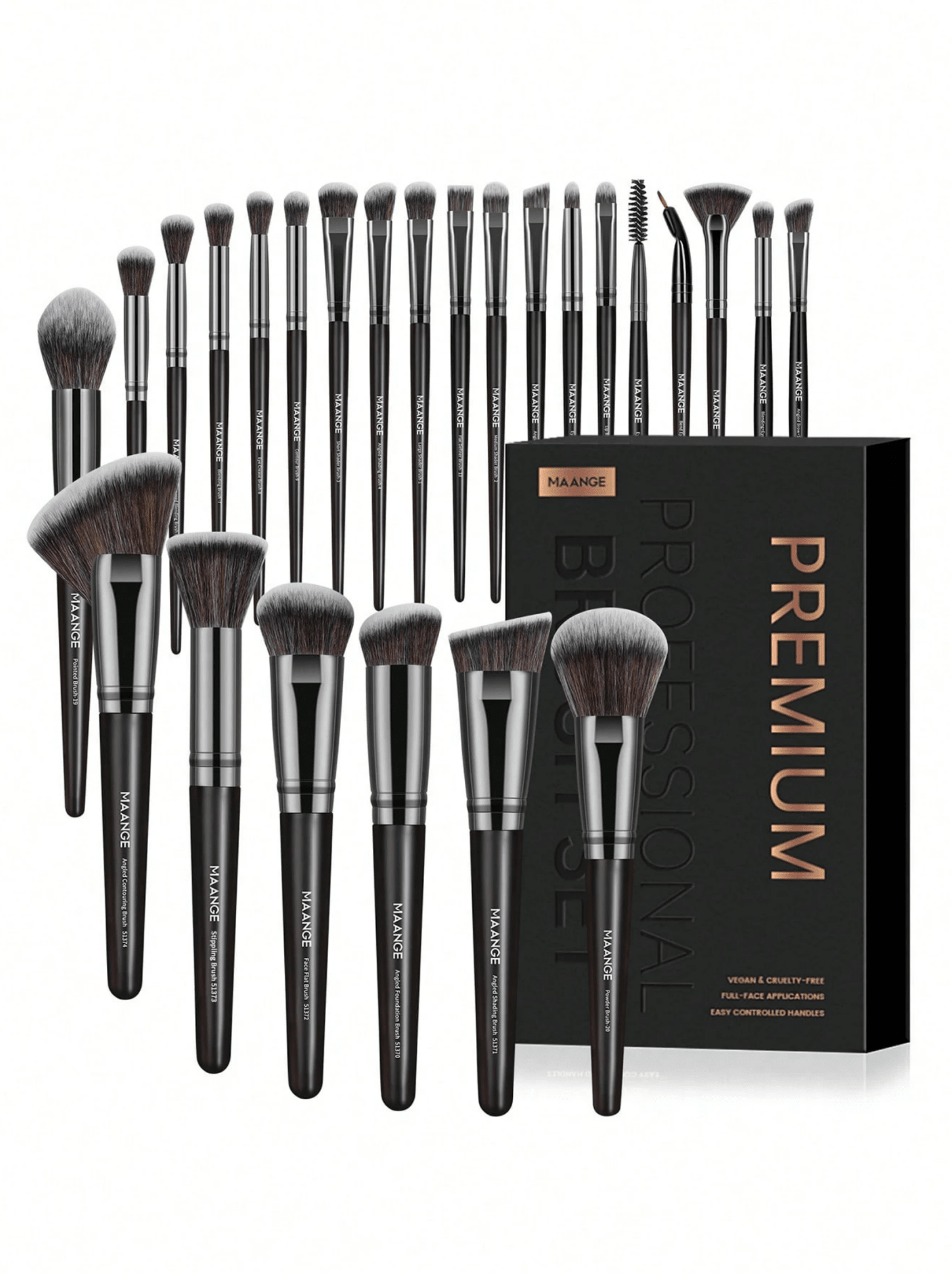 Premium 25-Piece Makeup Brush Set - Glam Warehouse