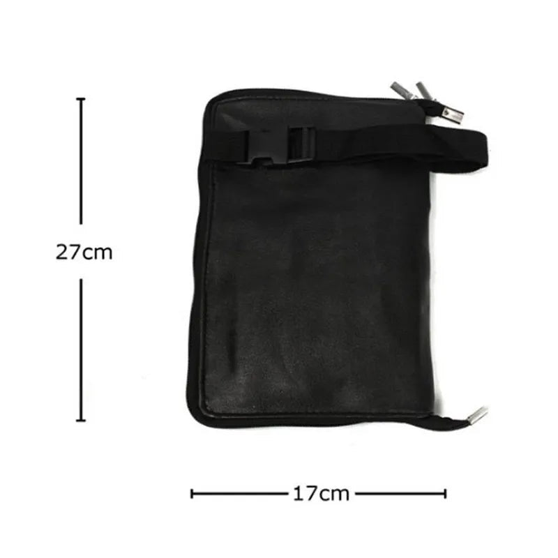 Professional Makeup Brush Waist Bag With Zipper Belt - Glam Warehouse