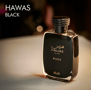 Rasasi Hawas Black Eau de Parfum (100 ml) - Glam Warehouse