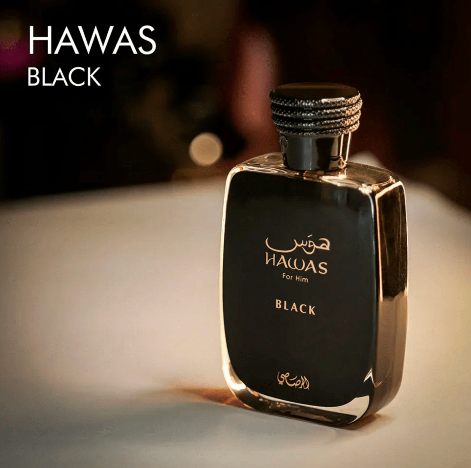 Rasasi Hawas Black Eau de Parfum (100 ml) - Glam Warehouse