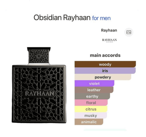 Rayhaan Obsidian Eau de Parfum (100ml) - Glam Warehouse