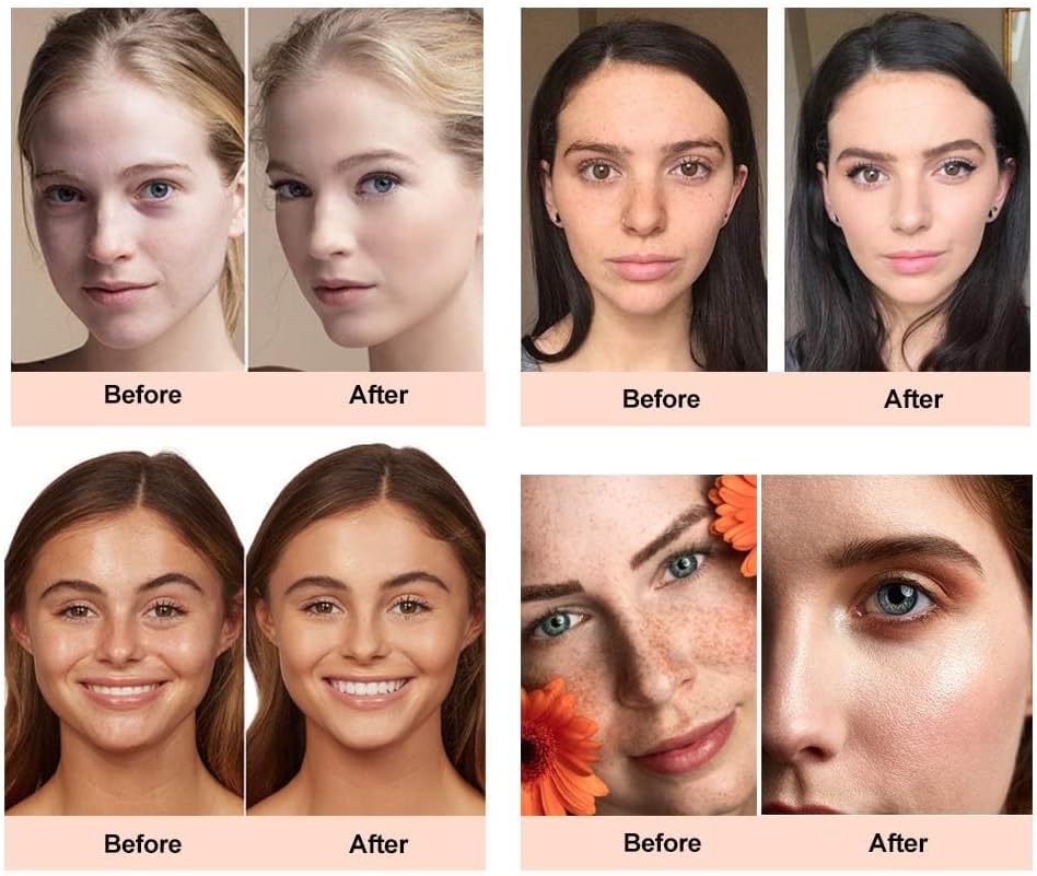 ReviGLam TLM Colour Changing Liquid Foundation Hides Wrinkles & Lines, BB Cream Makeup Base Concealer Cover Moisturizing Fluid for all Skin Tone SPF15, Pack of 2 - Glam Warehouse