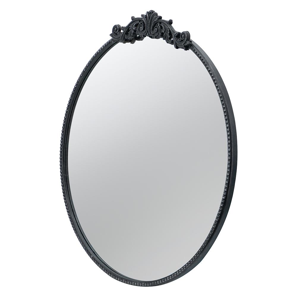 ROUND ORNATE METALLIC WALL MIRROR - Glam Warehouse