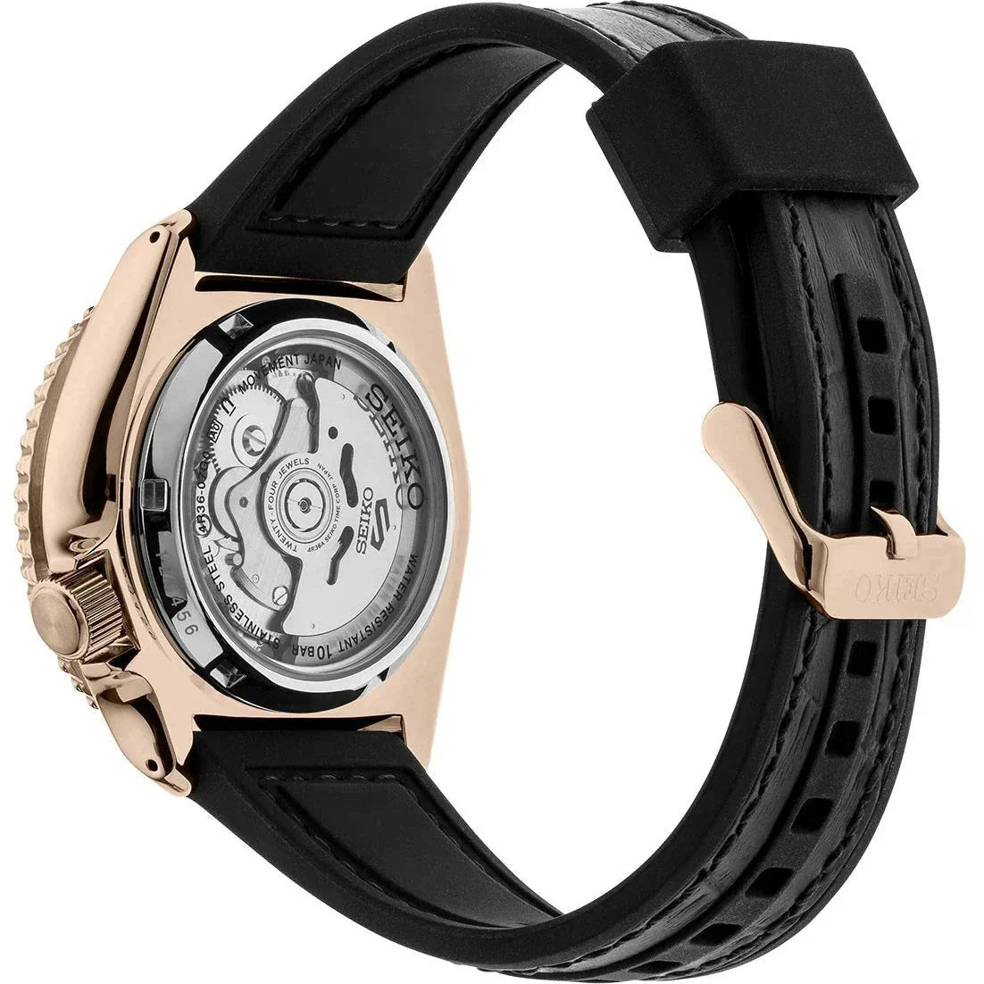 Seiko 5 Sports Auto Mens Black Watch Srpd76k1