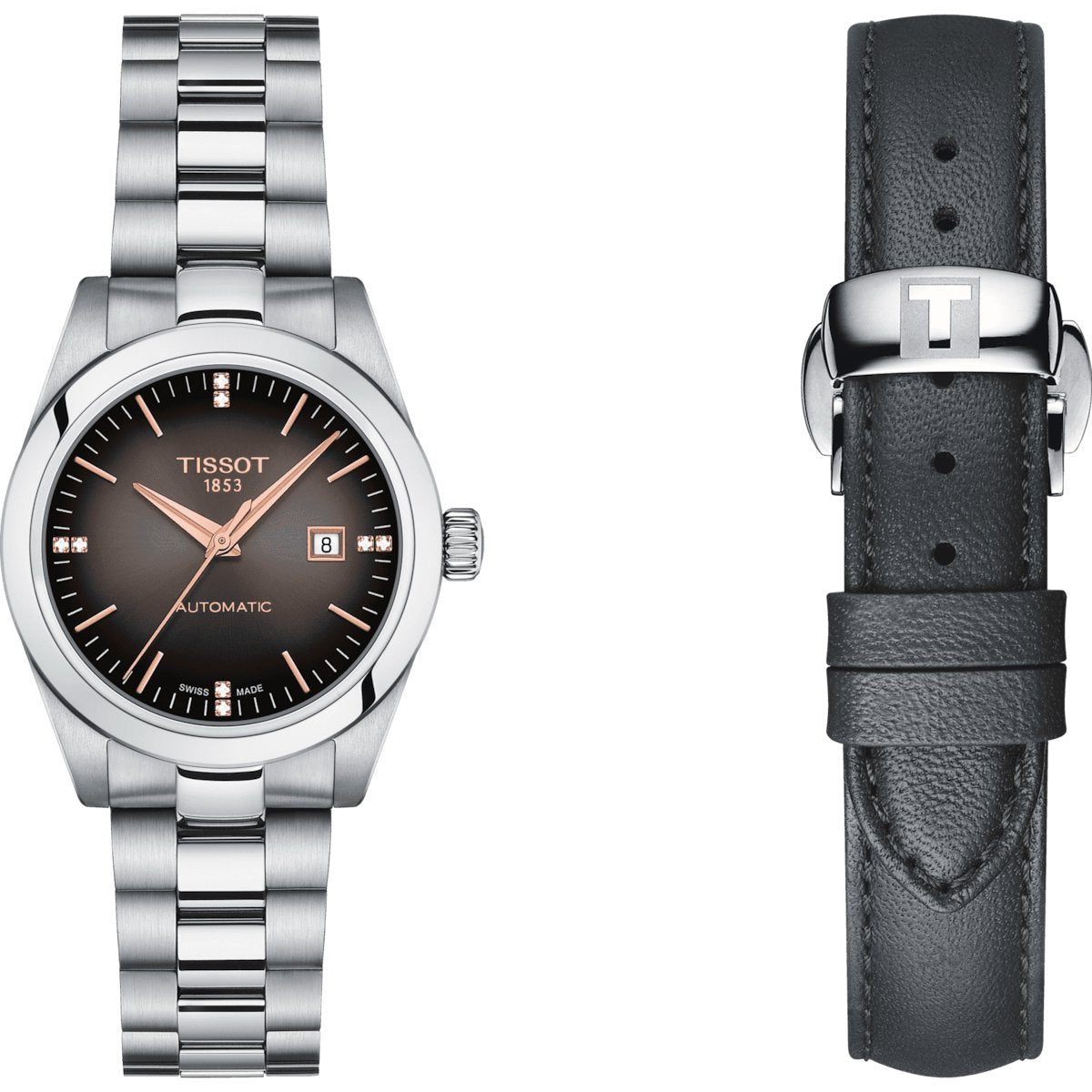 Tissot Ladies Watch My Lady Automatic 29 3mm Anthracite 7611608298039 - Glam Warehouse
