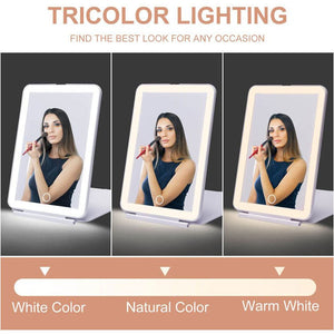 Touch Screen Makeup Mirror With LED Lamp - Glam Warehouse