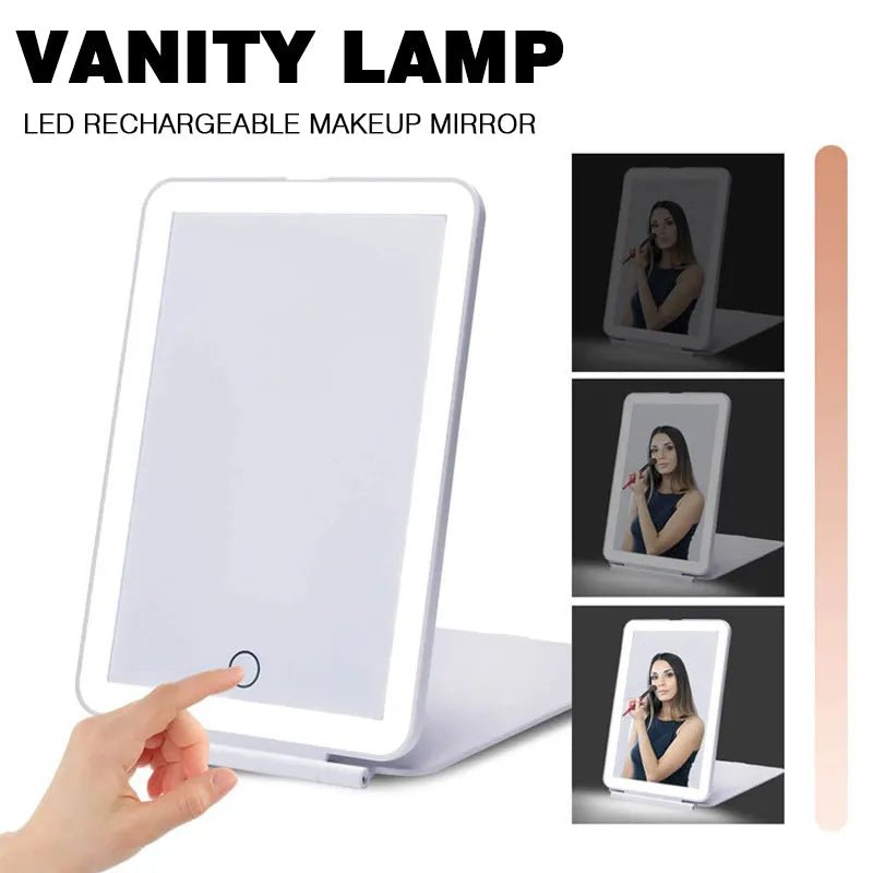 Touch Screen Makeup Mirror With LED Lamp - Glam Warehouse