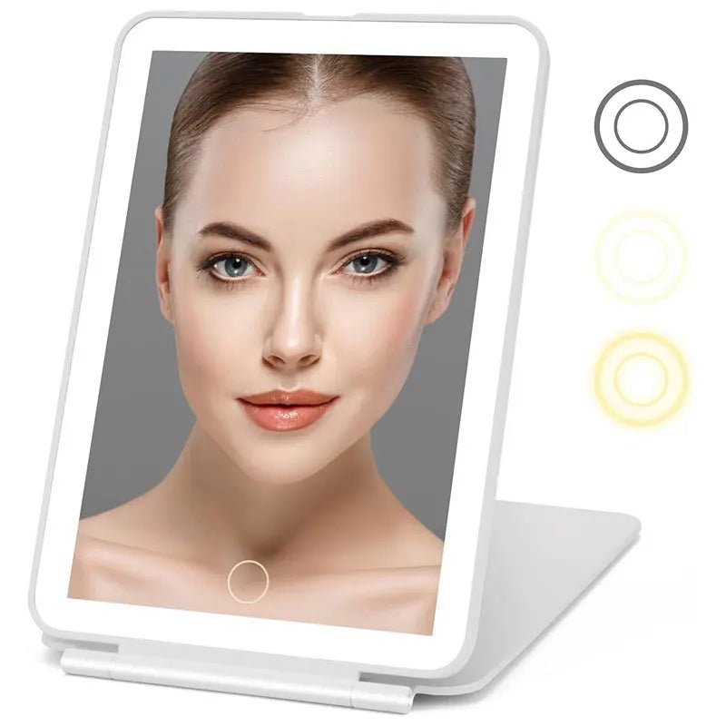 Touch Screen Makeup Mirror With LED Lamp - Glam Warehouse