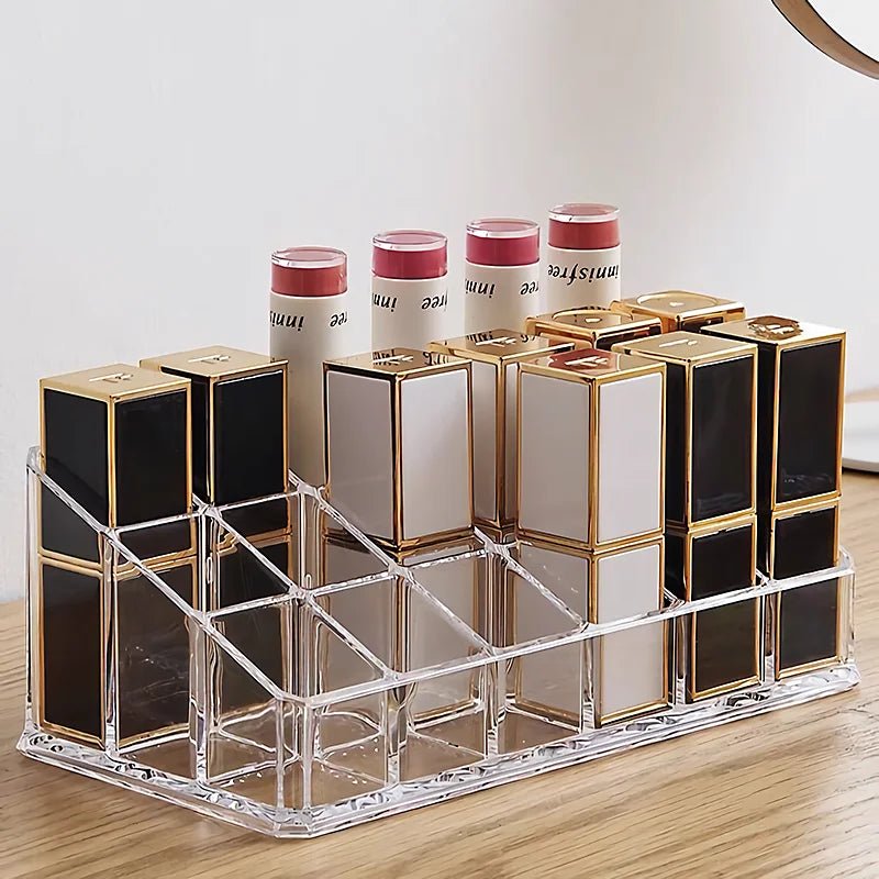 Transparent Makeup Organizer Box - 9/24/36/40 Grids - Glam Warehouse