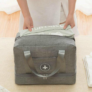 Travel-ready Waterproof Beach Bag with Double Layer Design - Orange Powder - Glam Warehouse