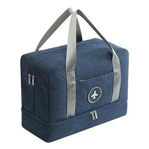 Travel-ready Waterproof Beach Bag with Double Layer Design - Tiffany Blue - Glam Warehouse