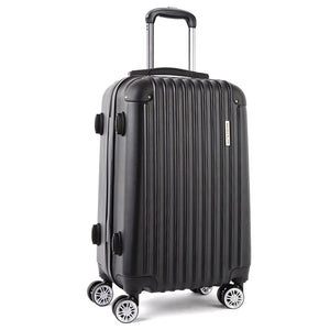 Wanderlite 28 Inch Luggage with TSA Lock Spinner Carry On Hard Shell Travel Suitcase Luggage Case Black - Glam Warehouse