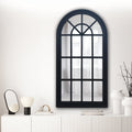 Window Style Mirror - Black Arch 70 CM x 130 CM - Glam Warehouse