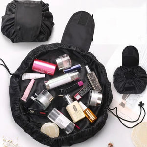 Women's Drawstring Cosmetic Bag Organizer T Gold Series - Glam Warehouse