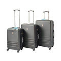 YES4HOMES ABS Luggage Suitcase Set 3 Code Lock Travel Carry Bag Trolley Black 50/60/70 - Glam Warehouse