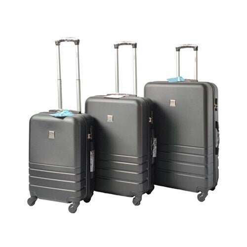 YES4HOMES ABS Luggage Suitcase Set 3 Code Lock Travel Carry Bag Trolley Black 50/60/70 - Glam Warehouse